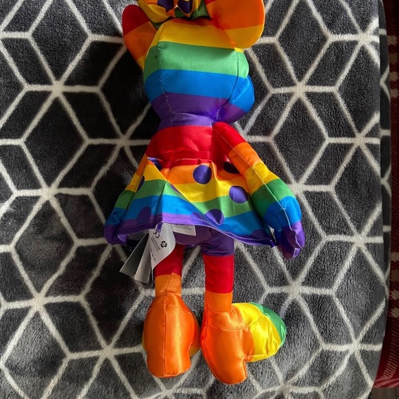 Disney Minnie Mouse Rainbow Plush Doll Toy 2020  19 1/2" - Picture 2 of 5